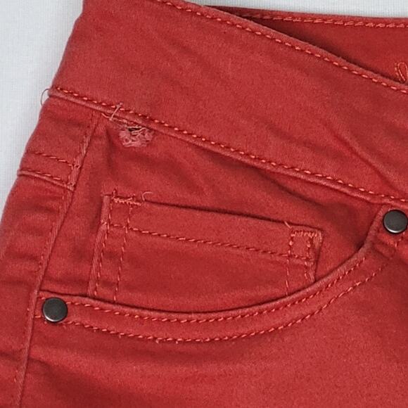 d. jeans Women's Rust Red Colored Stretch Denim Pants sz 12 - Picture 4 of 9